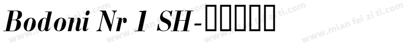 Bodoni Nr 1 SH字体转换